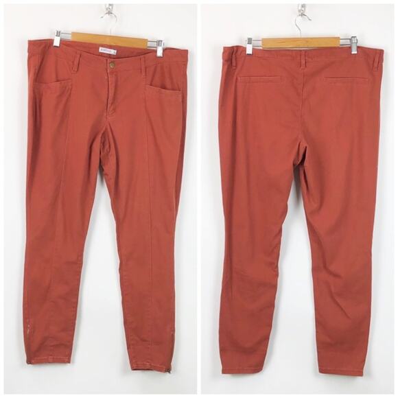 2/$30 Justfab 35 Womens Sienna Zipper Ankle Skinny Denim Jeans - Picture 1 of 9